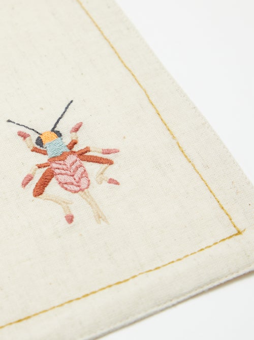 Lot de 2 sets de table en lin mélangé - Kiabi Home - Kiabi Lot de 2 sets de table en lin mélangé - Kiabi Home - Kiabi