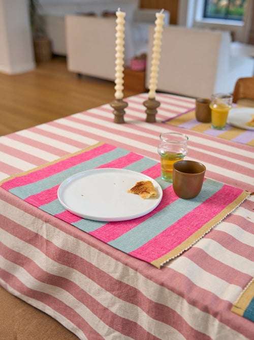 Lot de 2 sets de table fantaisies (32x45 cm) - Kiabi Home - Kiabi Lot de 2 sets de table fantaisies (32x45 cm) - Kiabi Home - Kiabi