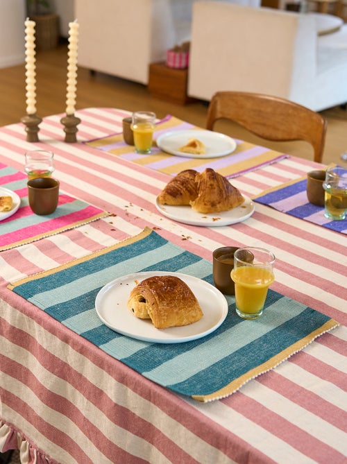 Lot de 2 sets de table fantaisies (32x45 cm) - Kiabi Home - Kiabi Lot de 2 sets de table fantaisies (32x45 cm) - Kiabi Home - Kiabi