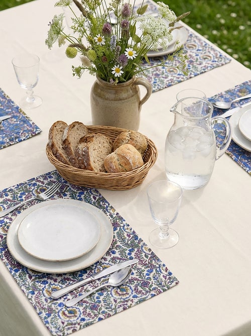 Lot de 2 sets de table fleuris (32x45 cm) - Kiabi Lot de 2 sets de table fleuris (32x45 cm) - Kiabi