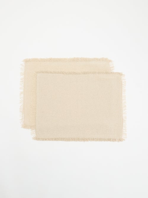 Lot de 2 sets de table tissés - Kiabi Home - Kiabi Lot de 2 sets de table tissés - Kiabi Home - Kiabi