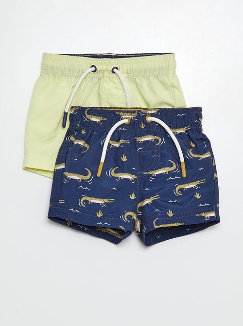 Lot de 2 short de bain fantaisie - Kiabi