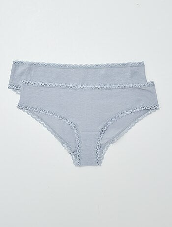 Lot de 2 shorties coton