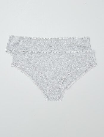 Lot de 2 shorties coton