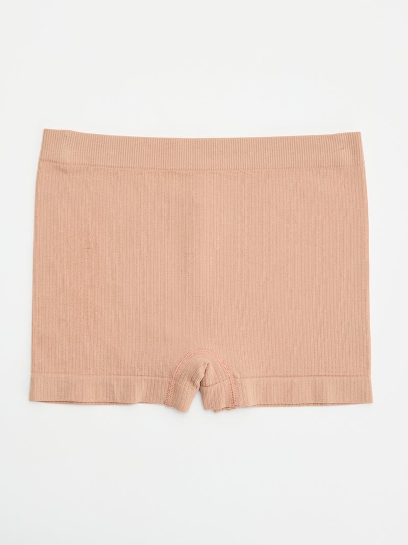 Lot de 2 shorties en maille côtelée Rose - Kiabi
