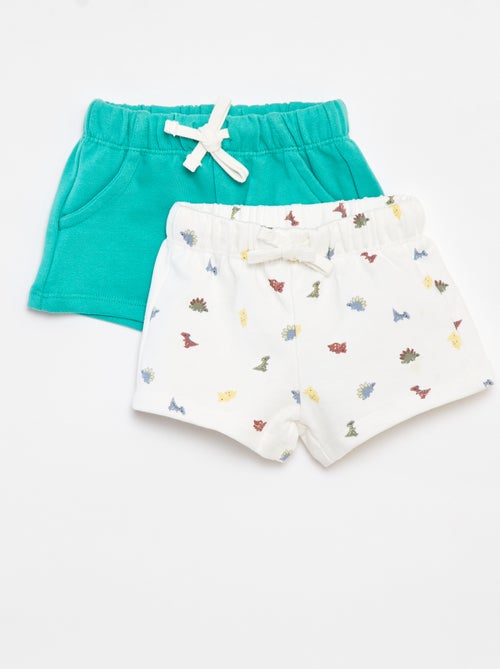 Lot de 2 shorts avec cordons - Kiabi