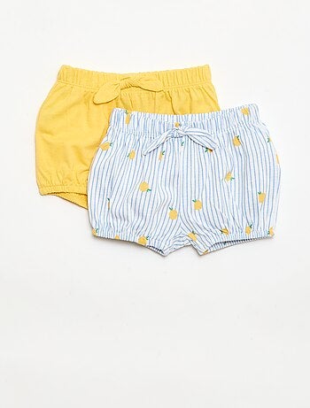 Lot de 2 shorts avec nœuds fantaisie