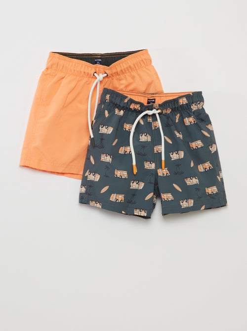 Lot de 2 shorts de bain - Kiabi