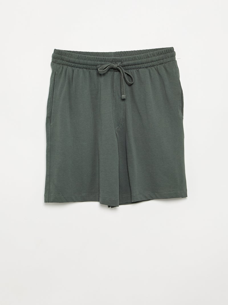 Lot de 2 shorts de nuit Kaki - Kiabi