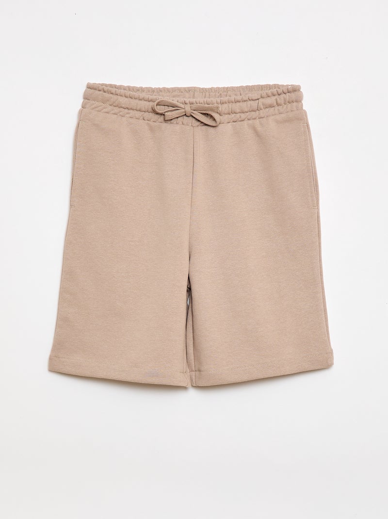 Lot de 2 shorts en coton uni Vert - Kiabi