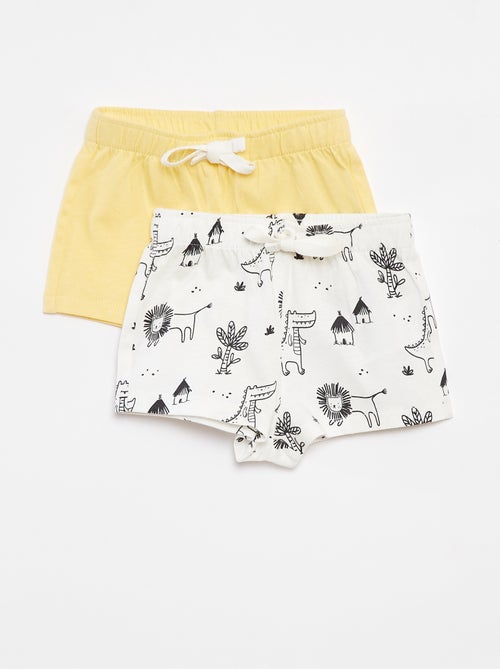 Lot de 2 Shorts en jersey - 2 pièces - Kiabi