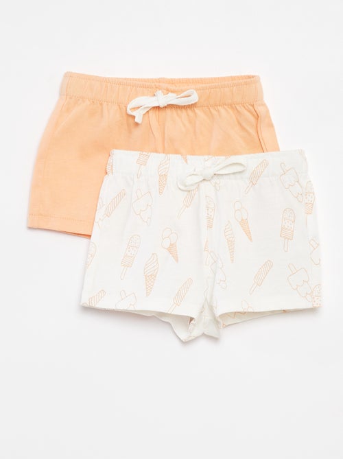 Lot de 2 Shorts en jersey - 2 pièces - Kiabi