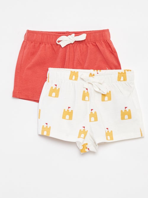 Lot de 2 Shorts en jersey - 2 pièces - Kiabi