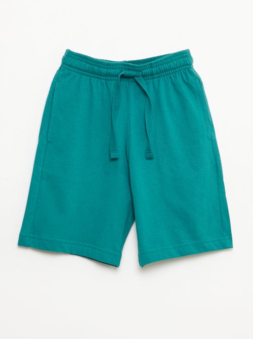 Lot de 2 shorts en jersey coton uni - Kiabi