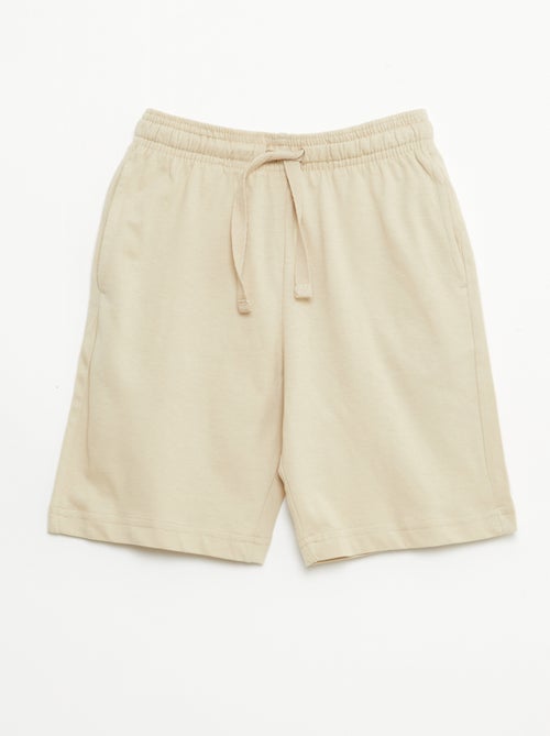 Lot de 2 shorts en jersey coton uni - Kiabi