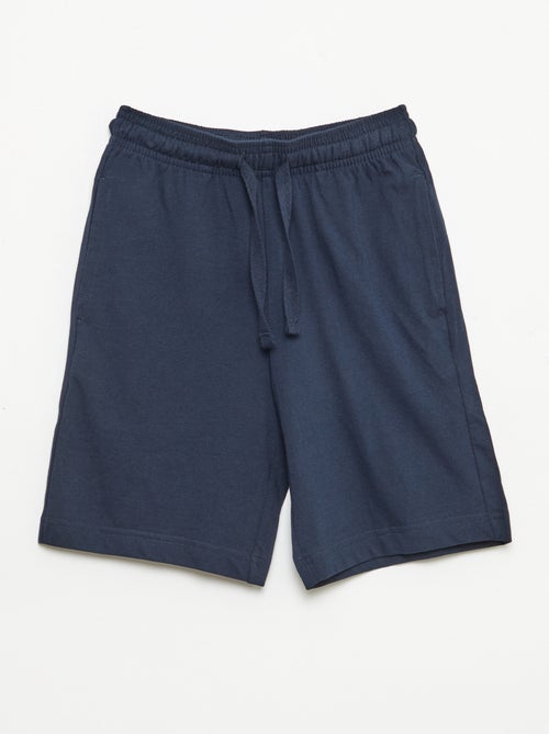 Lot de 2 shorts en jersey coton uni - Kiabi