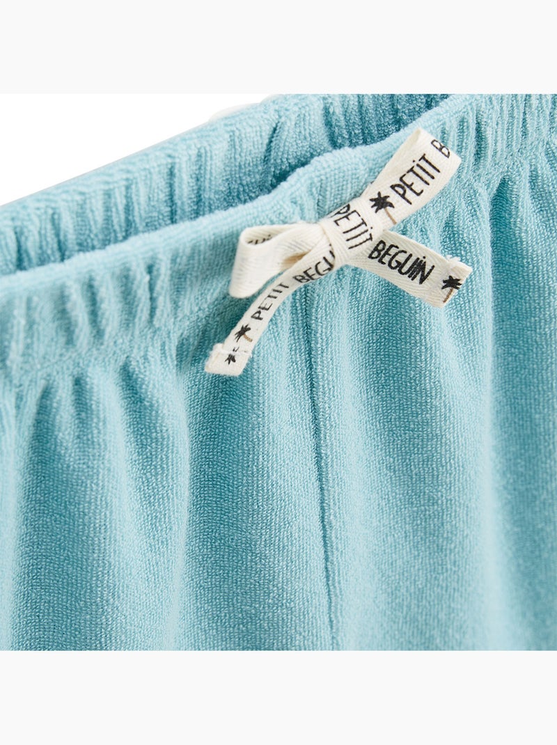 Lot de 2 shorts enfant en éponge cayo coco Bleu - Kiabi