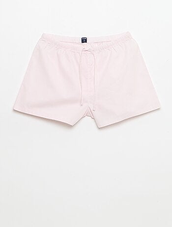 Lot de 2 shorts popeline avec cordon en coton