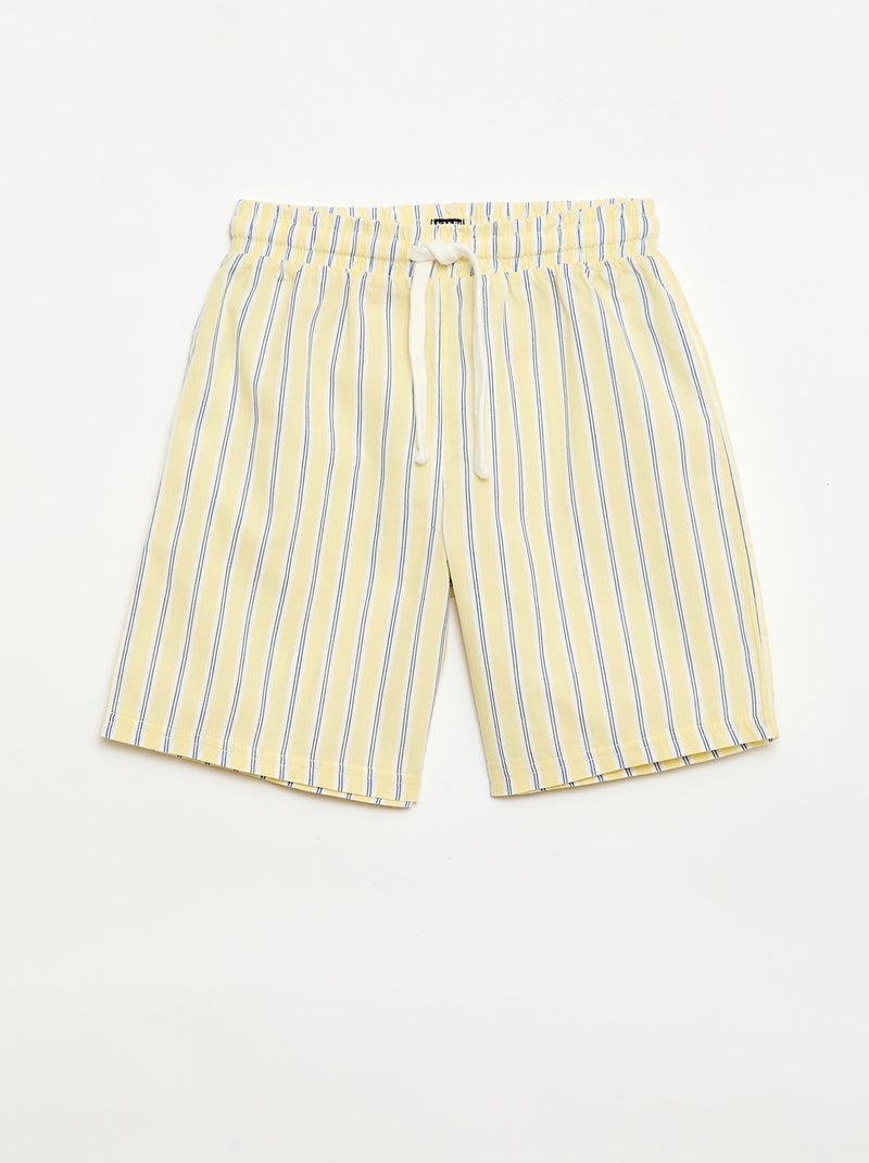 Lot de 2 shorts rayés Bleu - Kiabi