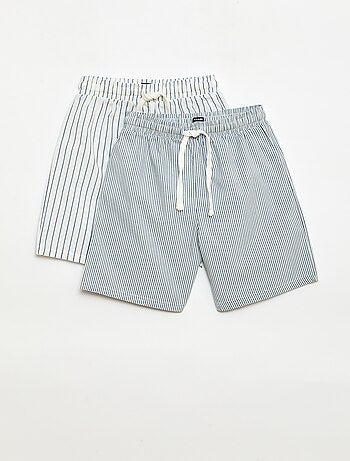 Lot de 2 shorts rayés