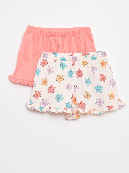 Lot de 2 shorts volantés - Kiabi