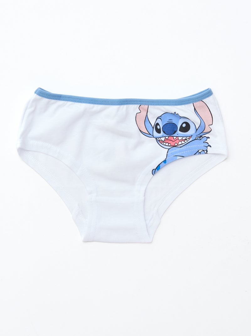 Lot de 2 shortys 'Disney' 'Stitch' en coton Blanc - Kiabi