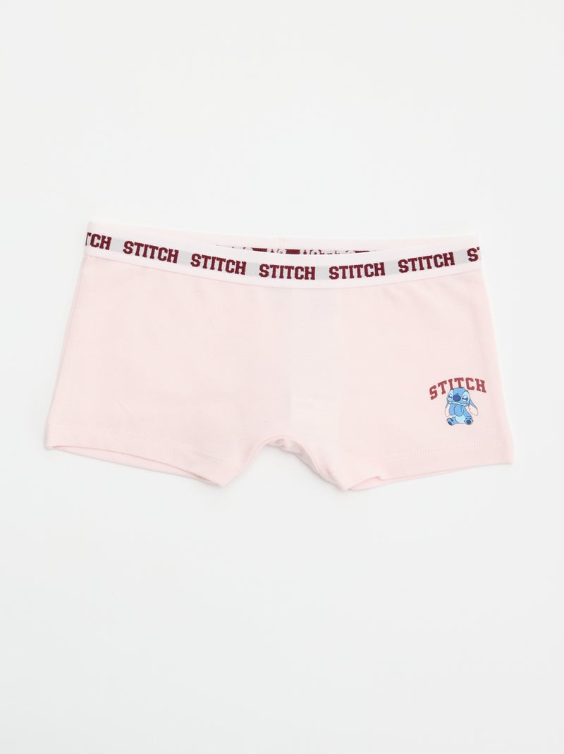 Lot de 2 shortys 'Disney' 'Stitch' Rose - Kiabi