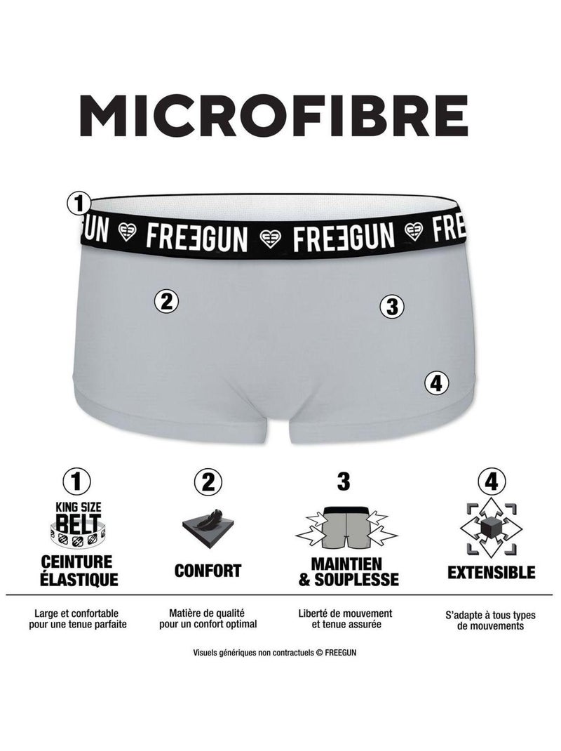 Lot de 2 shortys fille romantic cities bleu freegun Bleu - Kiabi