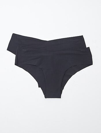 Lot de 2 shortys invisibles en microfibre