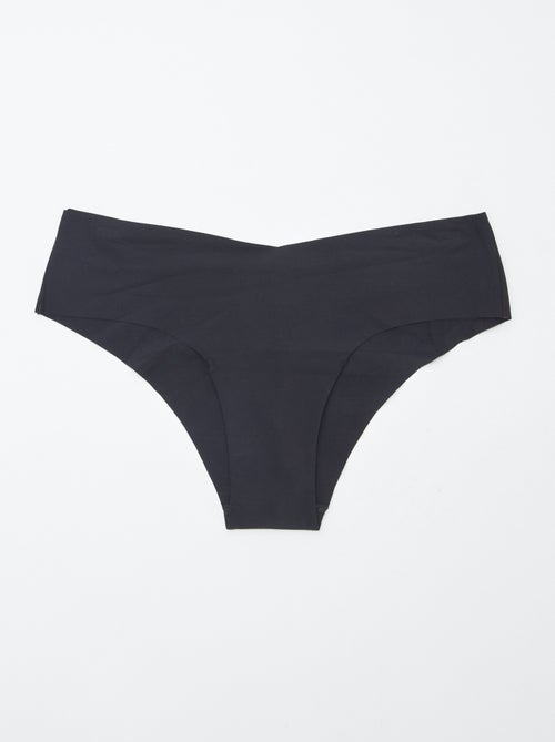 Lot de 2 shortys invisibles en microfibre - Kiabi