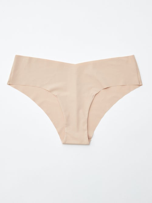 Lot de 2 shortys invisibles en microfibre - Kiabi