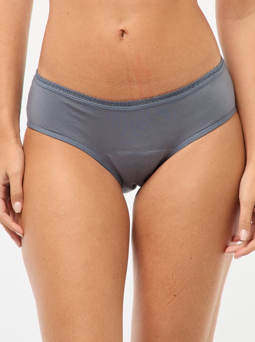 Lot de 2 shortys menstruels flux moyen - Kiabi