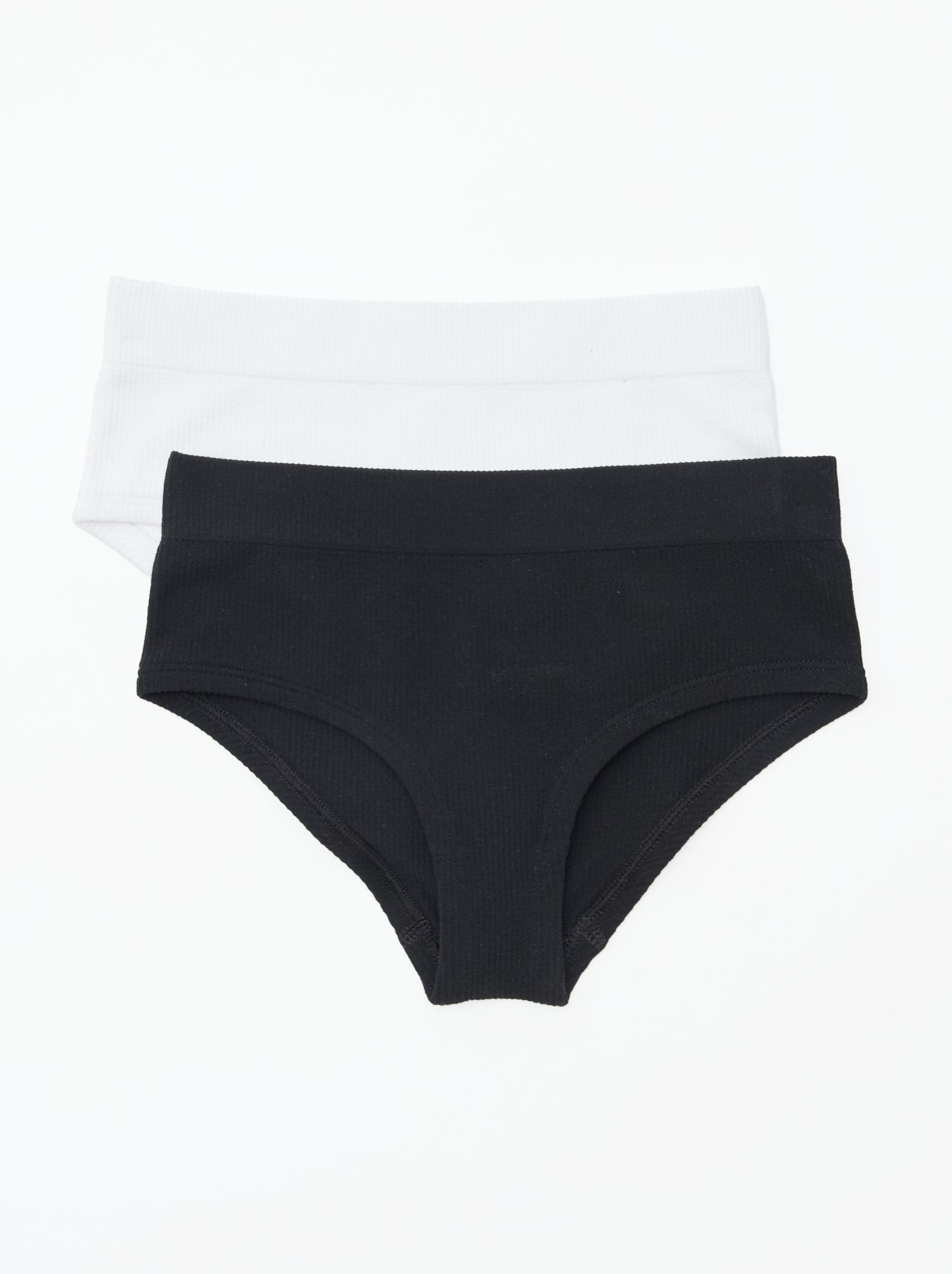 Culottes Fille 8-16 Ans - Lot De 6 Shorty Noir/blanc/gris - 95% Coton, Entrejambe Double Couche - Confort Quotidien