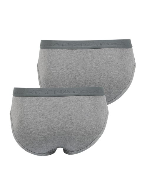 Lot de 2 slips taille haute ouverts homme coton bio athena - Kiabi Lot de 2 slips taille haute ouverts homme coton bio athena - Kiabi