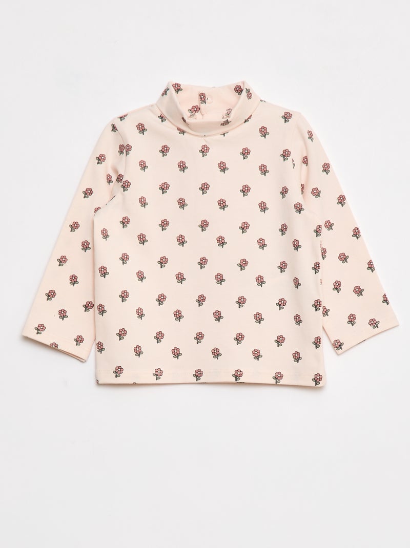 Lot de 2 sous-pull col roulé - Rose - Bébé fille - 8.00€ - Kiabi