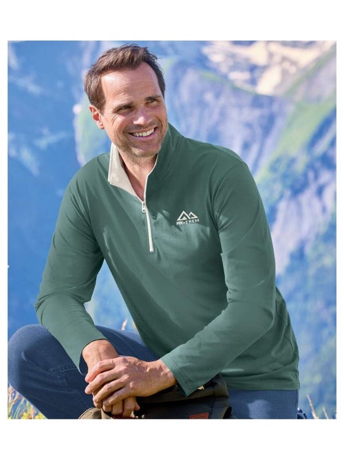 Lot de 2 Sous-Pulls Jersey Col Zippé RX-Trem   - ATLAS FOR MEN - Kiabi