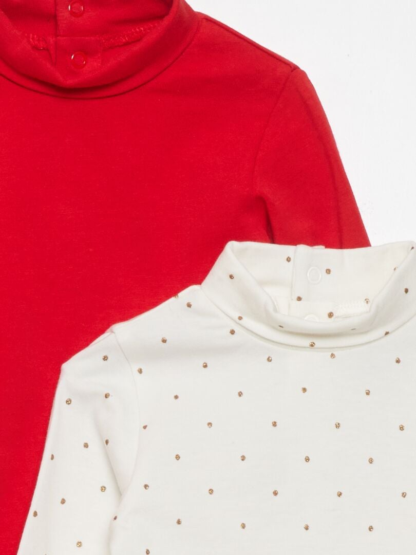 Sous-pull Garçon Rouge - Taille Théorique 12/14 Ans (mais Taille Grand) - Occasion Très Bon état