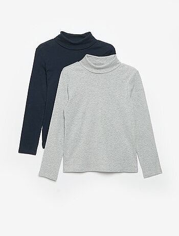 Lot de 2 sous-pulls unis