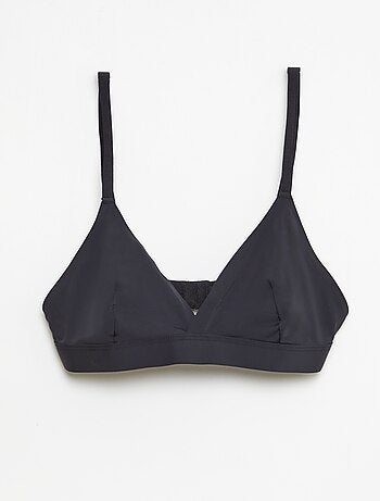 Lot de 2 soutien-gorge triangles en microfibre