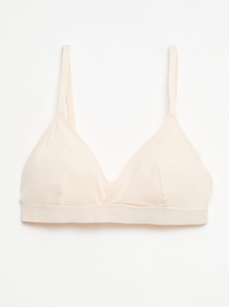 Lot de 2 soutien-gorge triangles en microfibre Blanc - Kiabi