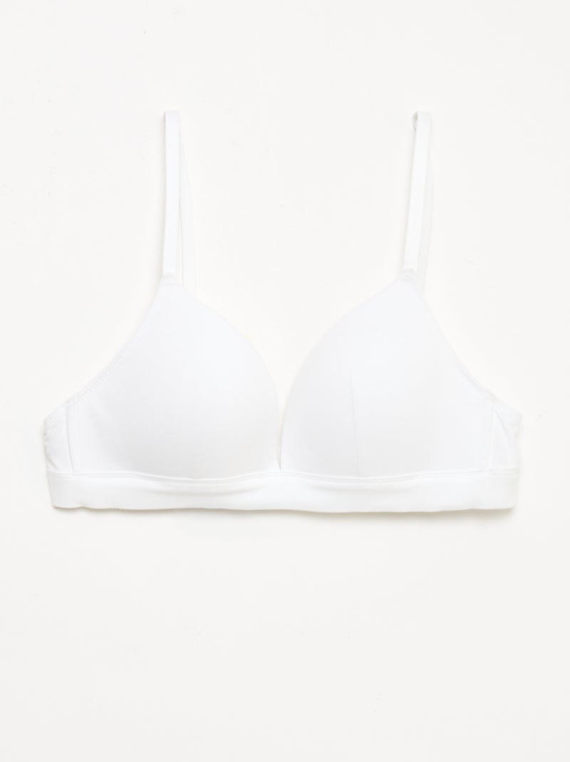 Lot de 2 soutiens-gorge en coton Bleu - Kiabi