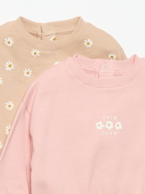 Lot de 2 sweat-shirts imprimés - Kiabi Lot de 2 sweat-shirts imprimés - Kiabi