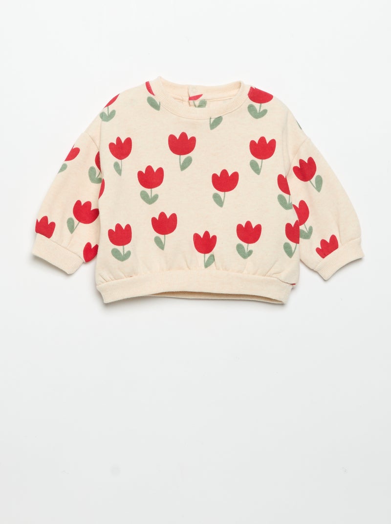 Lot de 2 sweat-shirts imprimés Blanc - Kiabi