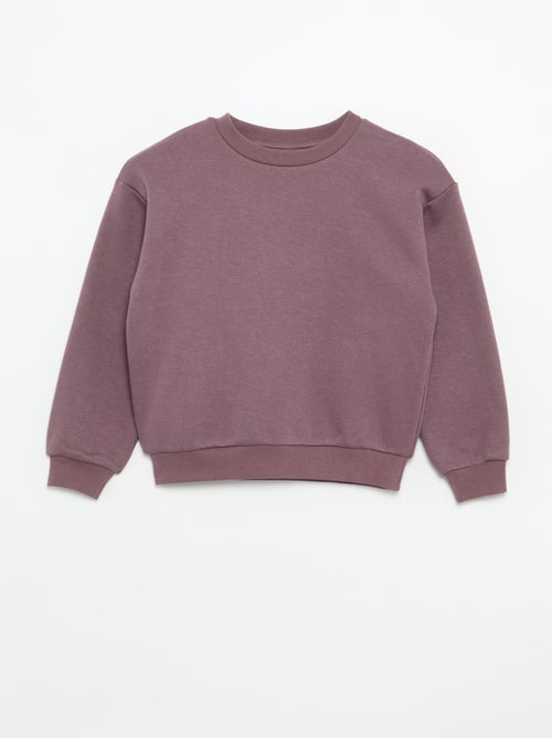 Lot de 2 sweats : 1 uni et 1 imprimé all over - Kiabi