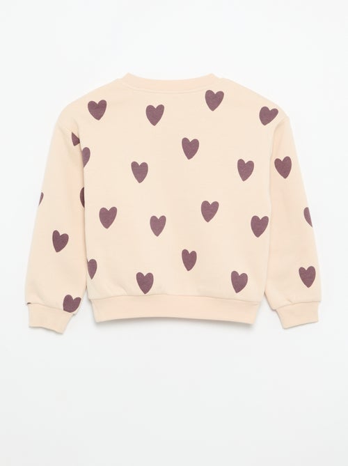 Lot de 2 sweats : 1 uni et 1 imprimé all over - Kiabi