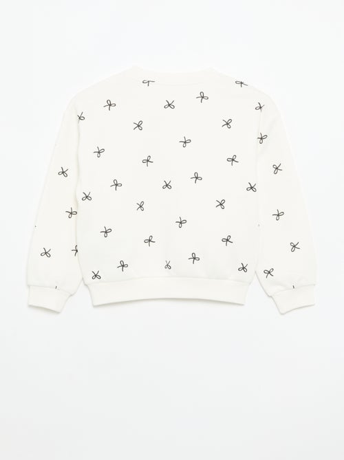Lot de 2 sweats : 1 uni et 1 imprimé all over - Kiabi
