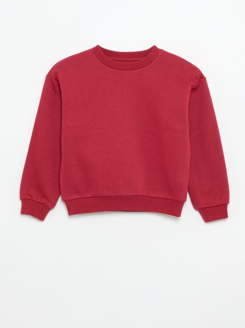 Lot de 2 sweats : 1 uni et 1 imprimé all over - Kiabi