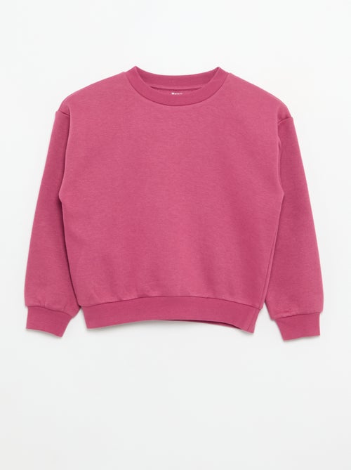Lot de 2 sweats : 1 uni et 1 imprimé all over - Kiabi