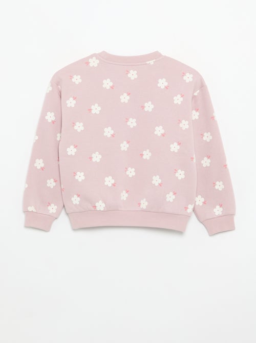 Lot de 2 sweats : 1 uni et 1 imprimé all over - Kiabi