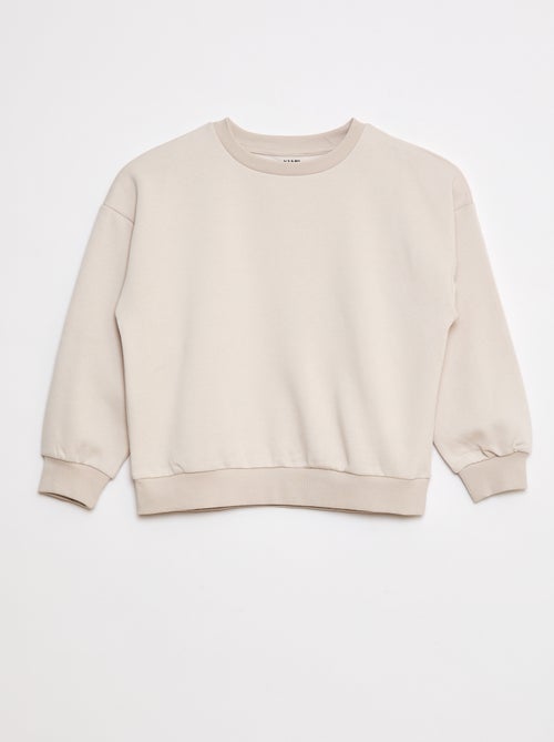 Lot de 2 sweats à col rond en molleton gratté - Kiabi